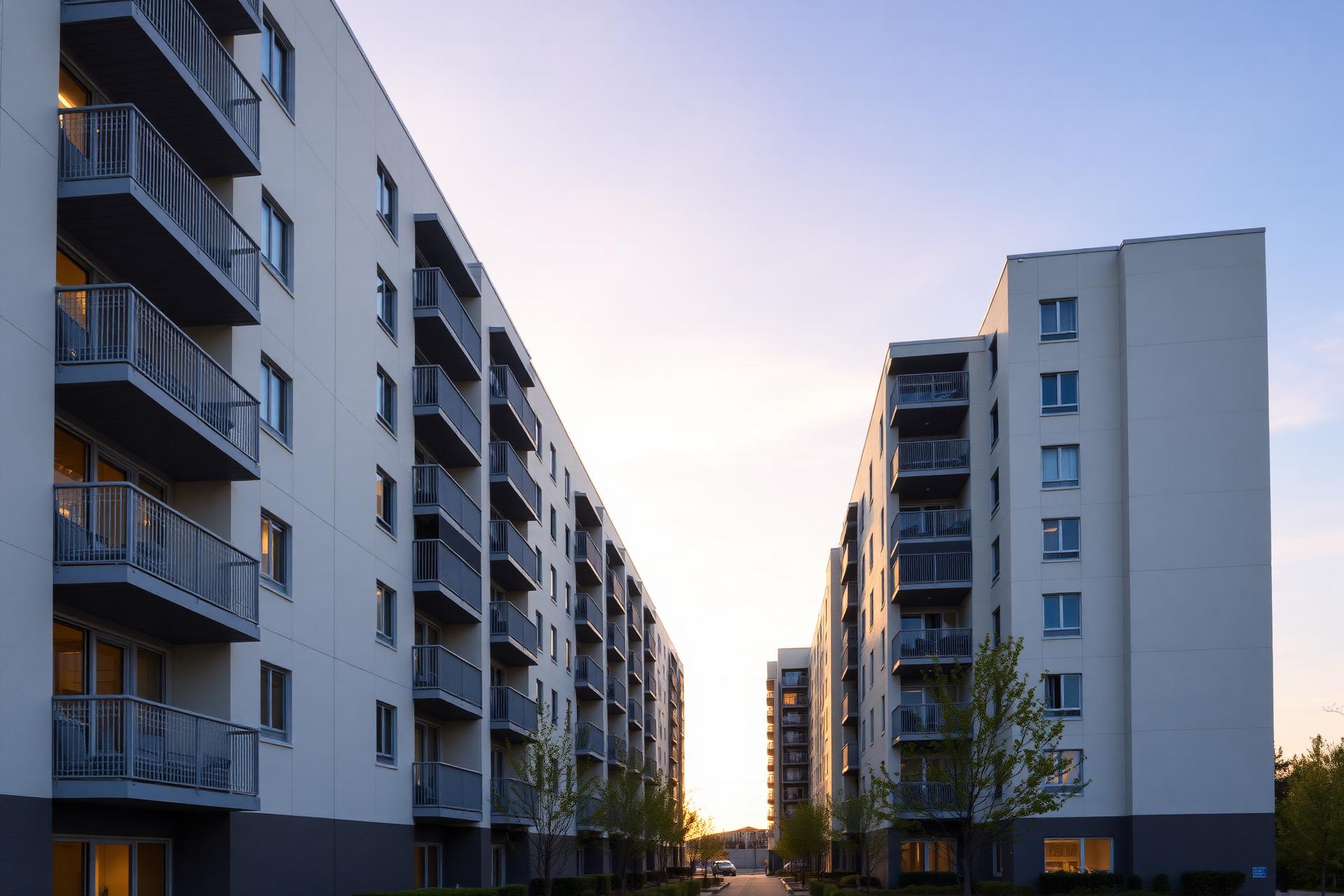Modern multifamily building